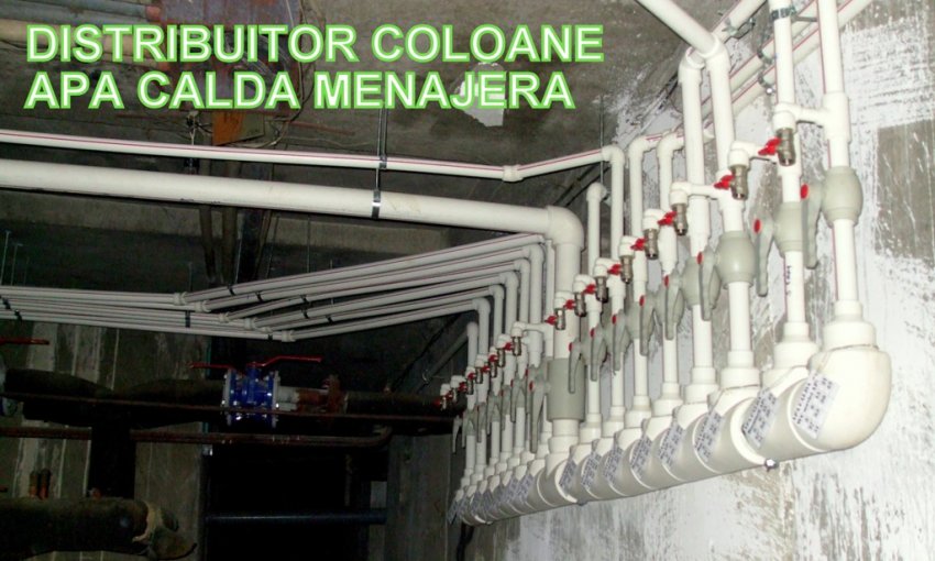 DISTRIBUITOR PENTRU COLOANELE VERTICALE DE APA CALDA